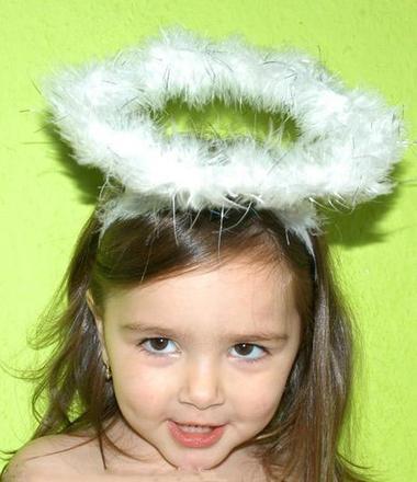 Andělská svatozář na čelence,