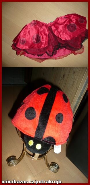 Kostým maska beruška vel 98-116,