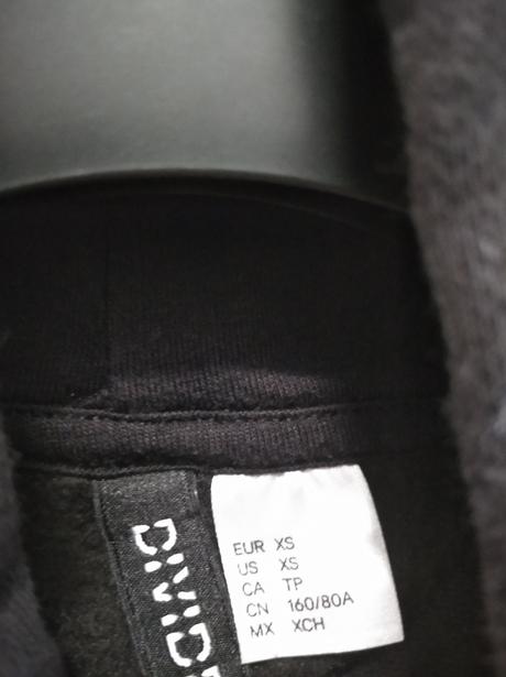 Mikinový cropp top, h&m,xs