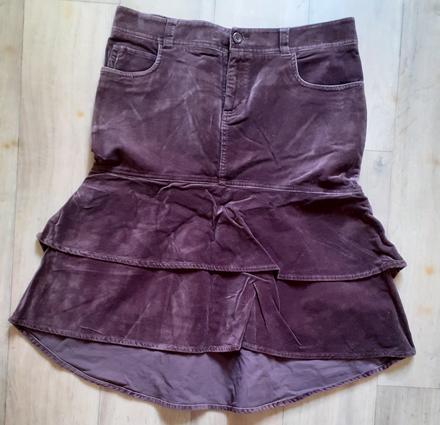 Sukně semišová - vel. 40 - zn. hm, h&m,m