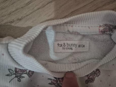 Dívčí mikina fox & bunny vel. 80, fox & bunny,80