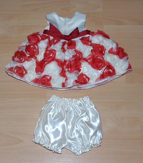 Slavnostní sváteční společenské šaty+kalhotky, 68