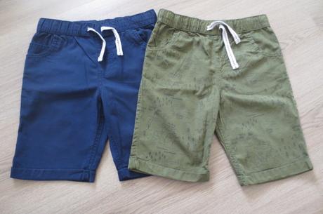 Kraťasy bavlněné, plátěné 2x - 6-7 let, f&f,122