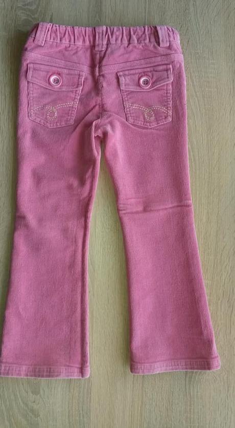 Růžové manšestráky vel. 110, marks & spencer,110