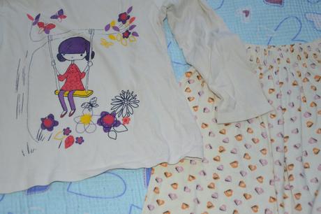 104 110 bavlněné pyžamko s holčičkou, f&f,104