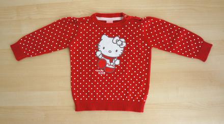 Svetr s hello kitty. zn. c&a. vel.74., c&a,74