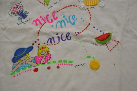 Letní tričko s aplikacemi zmrzlinek, letní motivy, 122