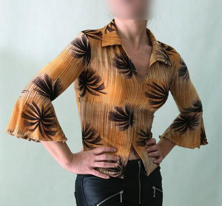 Elastická halenka s palmami a třpytivou nitkou, abercrombie&fitch,s