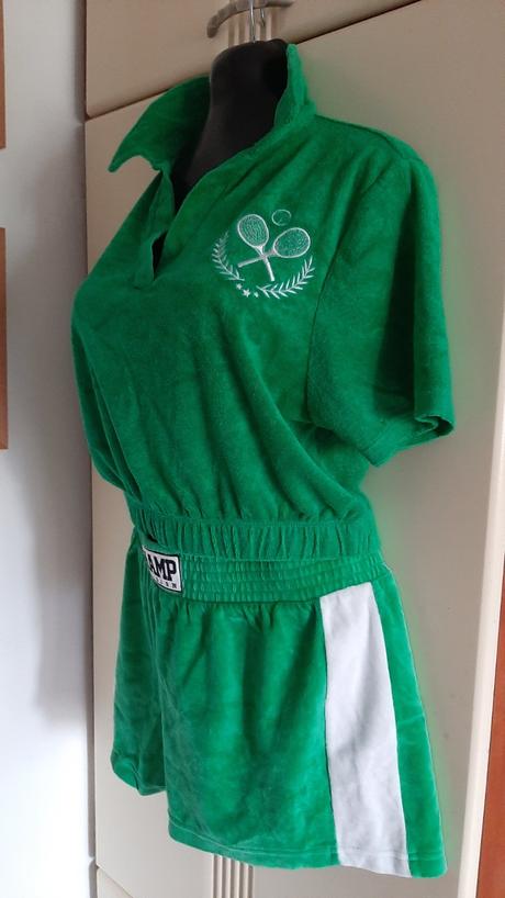 Semišová zelená souprava vel. l, l