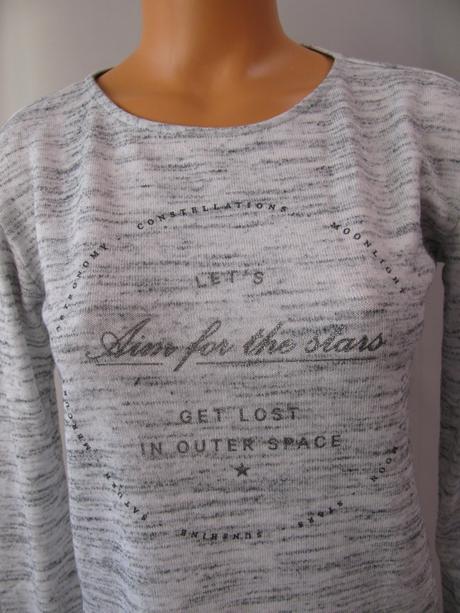 Dámská halenka z pleteniny, šedý střik, h&m,m