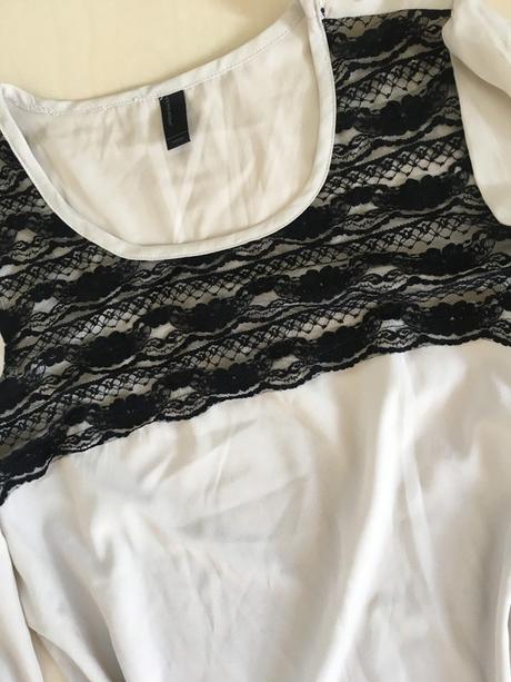 Krajka halenka, vel s/m, vero moda, vero moda,m