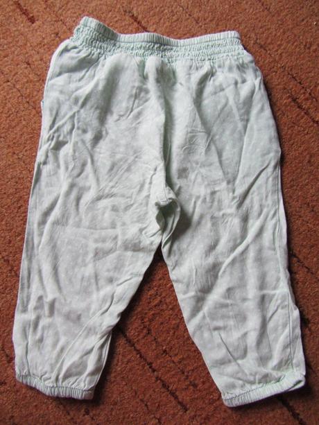 Letní lehké kalhoty,pláťáky., h&m,80