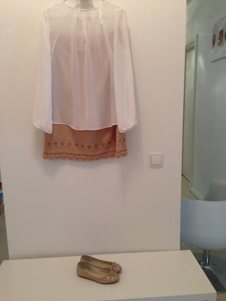 Kalhoty a halenka zara,vel.l sukne sisley+botky 35, zara,l