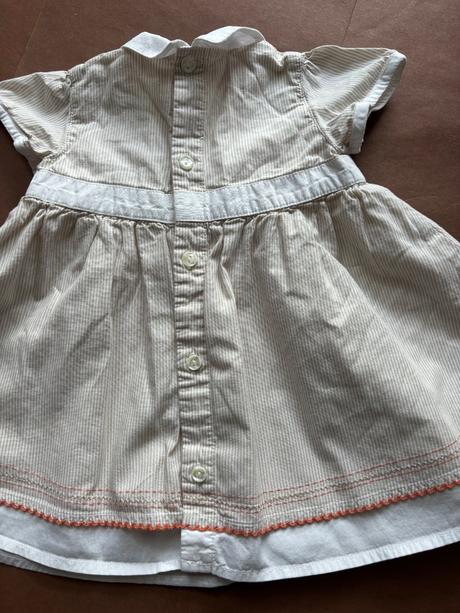 Šatičky béžové- v.6/9 měs., mamas & papas,74