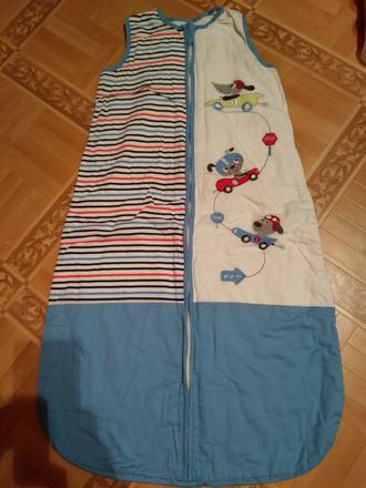 Dětský spací pytel pejsci a auta 83 cm,