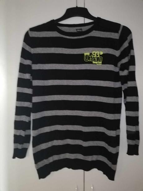 Tenčí bavlněný chlapecký svetr vel.158/164 y.f.k., 158