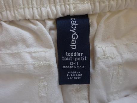 Šortky bílé, vel. 86, gap,86