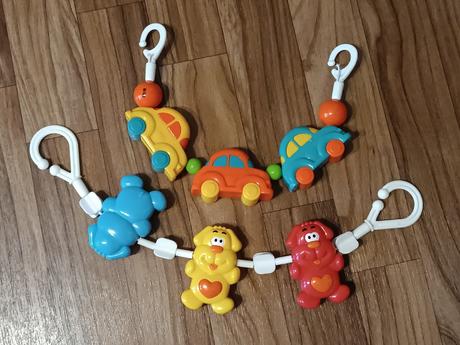 Chrastítka, retro řetízky na kočárek,
