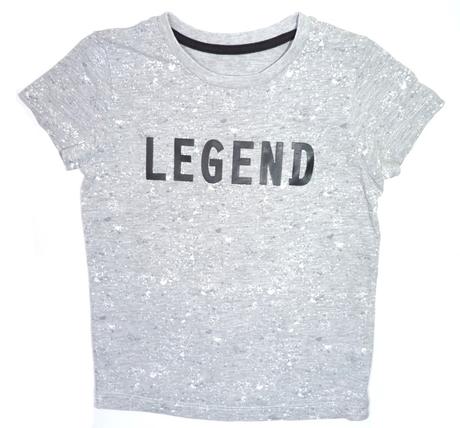 Melírované tričko s nápisem vel. 110, matalan,110