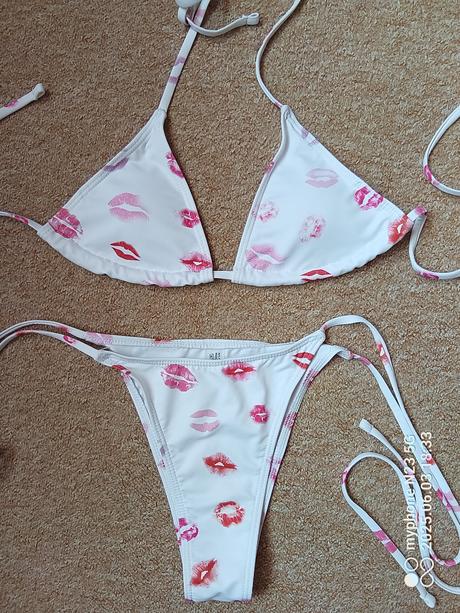 Plavky bikiny s pusinkami vel."m", m