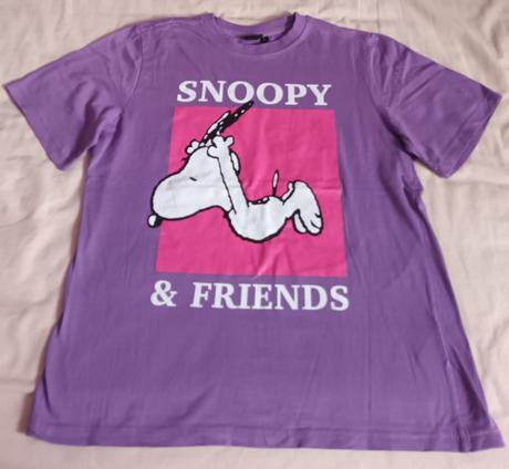 Dívčí triko fialové snoopy krátký rukáv takko, takko,s