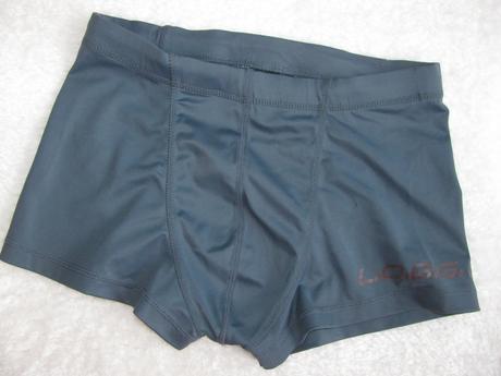 Tmavě šedomodré elastické plavky l.o.g.g., h&m,s
