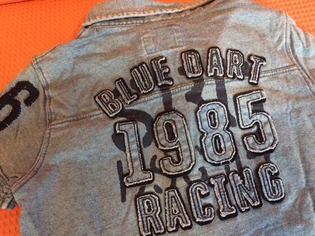 Bavlněné triko s límečkem 98/104, h&m,98