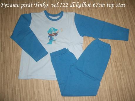Pyžamo vel.122, tinko,122