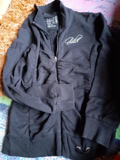 Černá mikina na holku stylová, 134