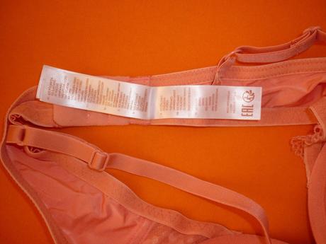 Lososová super push-up podprsenka dorina, 75b