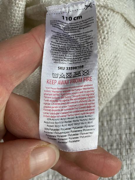 Vánoční svetr s vločkou vel. 110/4-5 let, 110