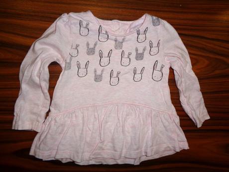 Nádherná růžová zajíčková tunika, f&f,74