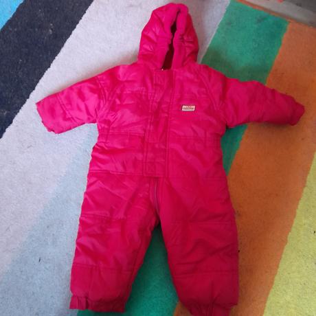 Kombinéza červená zateplená flísem, 86