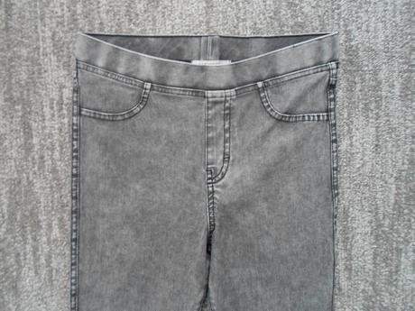 Šedé legíny tregíny džegíny kalhoty skinny, h&m,158