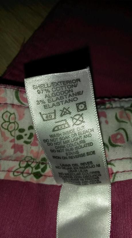 Malinové manšestráky vel. 116, st. bernard,116