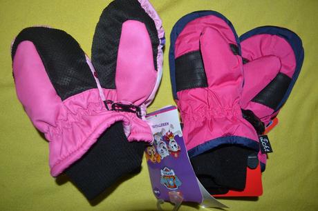 2x rukavice palčáky na 3-4 r.nové, nickelodeon,98 / 104 / 110