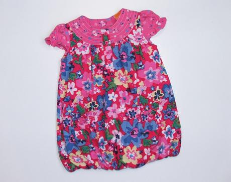 P340 dvouvrstvé šaty s květy vel. 74, mini mode,74