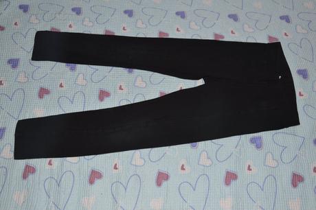 Černé legíny legínky, h&m,128