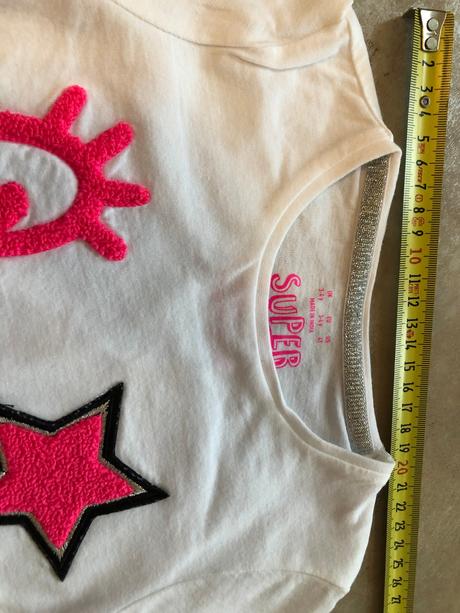 Bílé triko smajlík vel.3-4roky zn.ff bavlna růžová, f&f,104