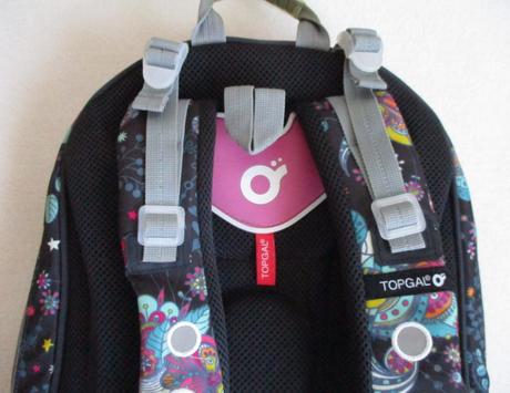 Dívčí školní batoh květovaný topgal, 