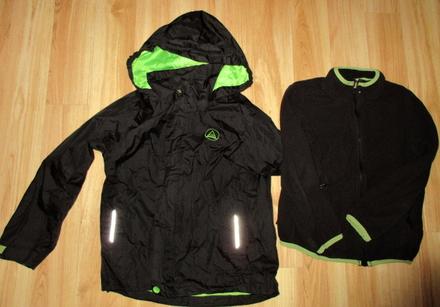 Větrová bunda s mikinou, crivit,122