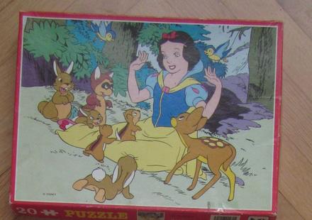 Puzzle snehurka- 20 ks x 4 obrázky,