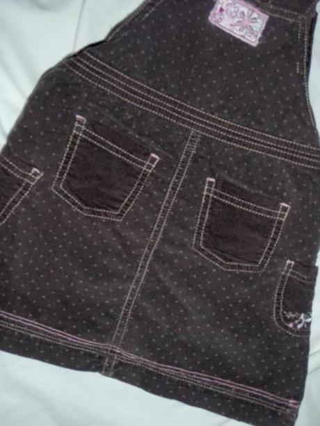 Nádherná hnědorůžová manžestrová sukýnka, girl2girl,80