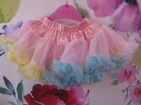 Barevná tylová tu tu sukýnka v.68-74, 74