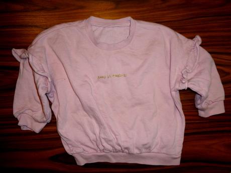 Růžová mikina s volánky, girl2girl,98