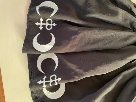 Ghotic/witch krátká sukně, vel s i méně, vada naže, s