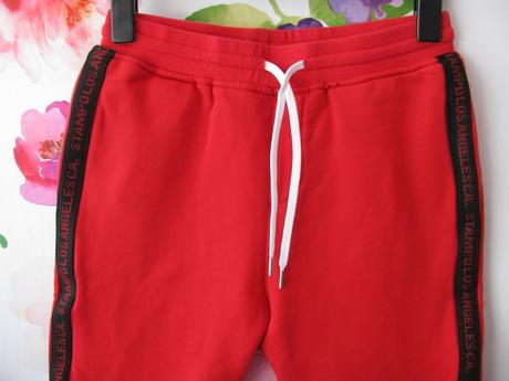 Teplákové červené kalhoty, joggers stampd usa, xs