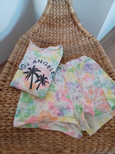 Barevný letní komplet h&m 134/140, h&m,140