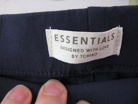 Elastické tmavě modré přiléhavé kalhoty, tchibo,38