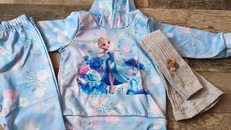 Souprava dívčí nová elsa+legínky 92/98, 92